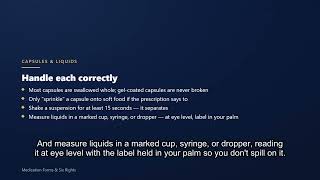 Medication Forms and the Six Rights Quiz-Free