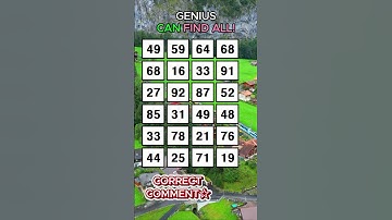 CAN YOU FIND LAST ONE? Find 3 pairs of identical numbers/Dementia Prevention Quizzes/Tests.No.122