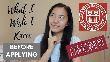 College Application Advice: What I Wish I Knew BEFORE Applying