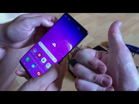 Samsung Galaxy S10+ Plus 128GB+8GB RAM SM-G975F/DS Dual Sim 6.4 Smartphone unboxing and instructions