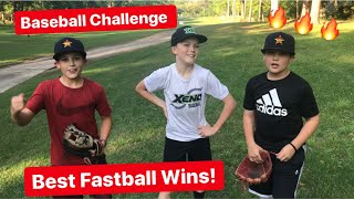 Baseball Challenge Best Fastball Wins