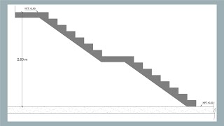 Cálculo del paso y contrapaso de la escalera de una vivienda