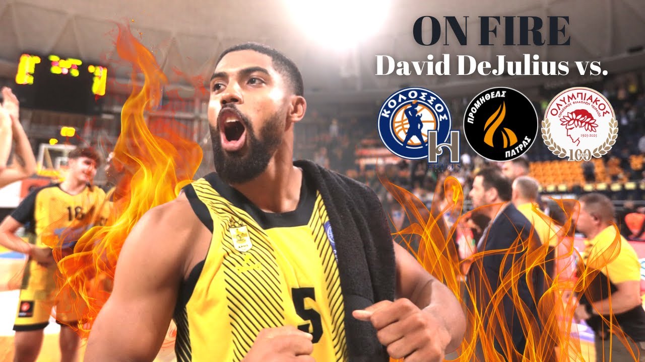 David DeJulius (Aris Thessaloniki) vs. Kolossos - Promitheas - Olympiacos [2024-25 Highlights]