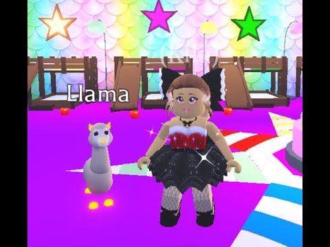 Making A Neon Llama In Adopt Me Youtube - roblox llama adopt me