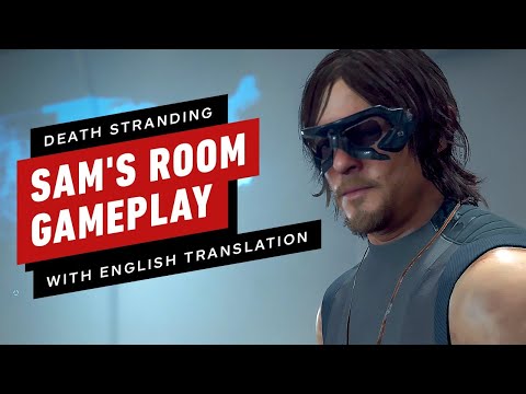 Death Stranding Gameplay: Kojima Gives a Tour of Sam's Private Room (Now In English)