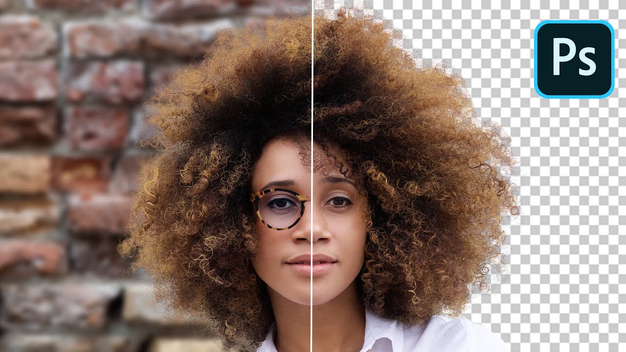 พื้นหลัง photoshop สีฟ้า  2022 Update  CUT OUT Hair FAST and EASY Compositing Tips in Adobe Photoshop 2020