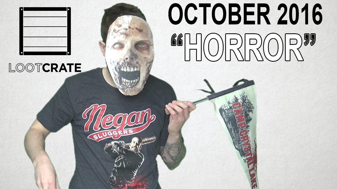 LootCrate Unboxing w/ DanQ8000 - October 2016: "Horror" | DanQ8000