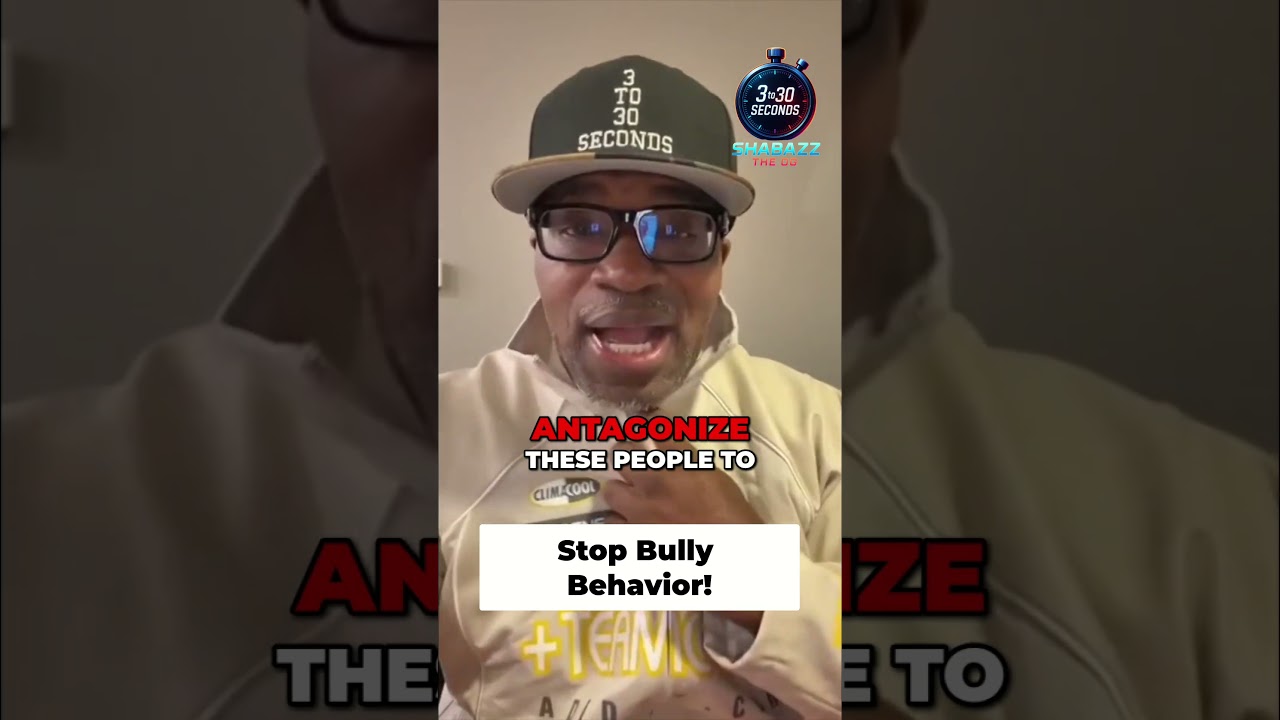 Stop Bully Behavior! Don't Provoke Authority Figures! #3to30seconds #ShaBazzTheOg #bully