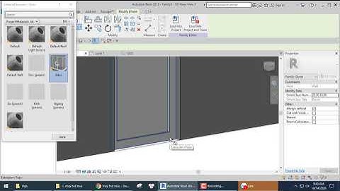 Vật Liệu Trong Family Revit