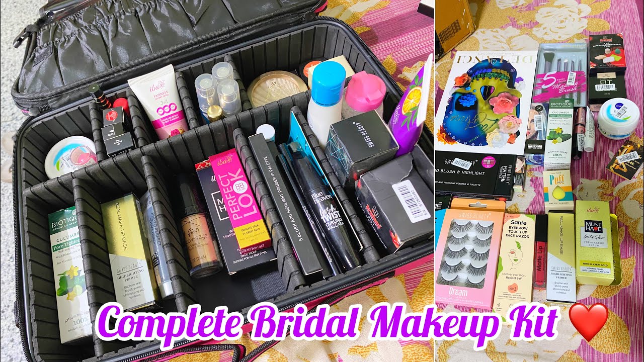 Affordable Bridal Makeup Kit ️ Complete Makeup Beauty Box For Bride🥰