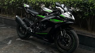 Zx6R 2024 First Service pe Surprise! Chain clean & lube tutorial | #zx6r #zx10r #kawasaki #zx6r2024