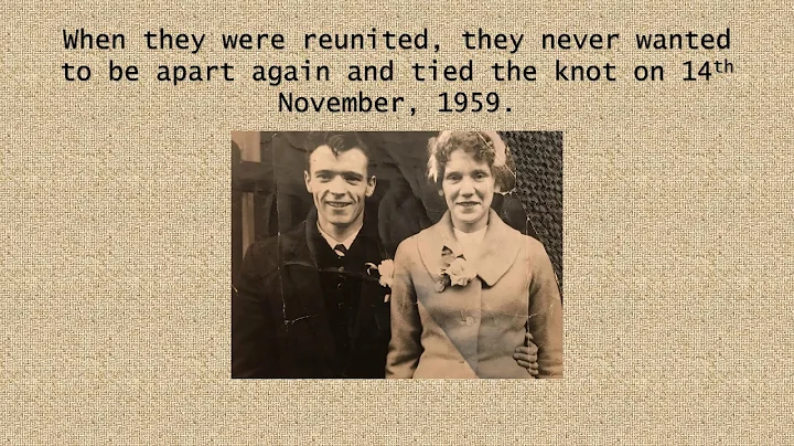 Abe & Christine Reilly- 60 years  together