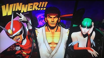 UMVC3: 82 hit combo with ryu,morrigan and viewtiful joe