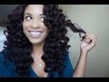 Big Voluminous Wand Curls on Natural Blown Out Hair|| Ariie Mariie