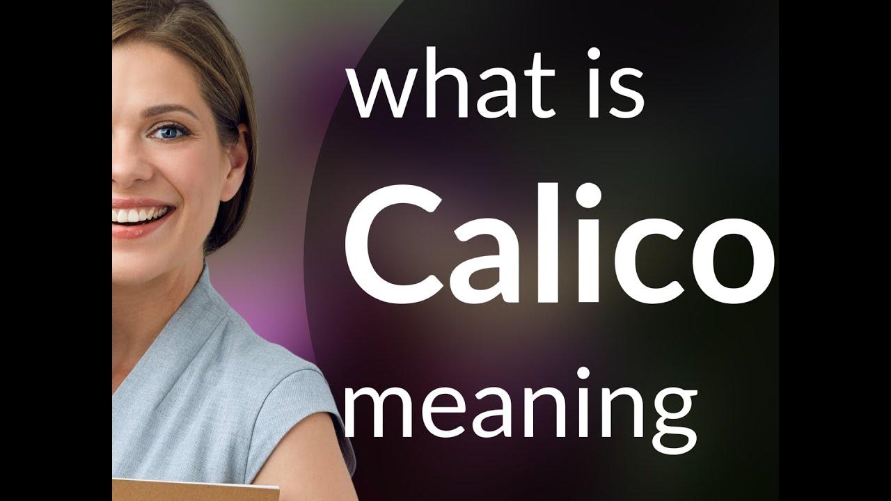 Calico definition of CALICO YouTube