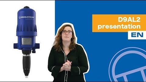 Dosatron Metering Pump for large-scale production | D9AL2 presentation