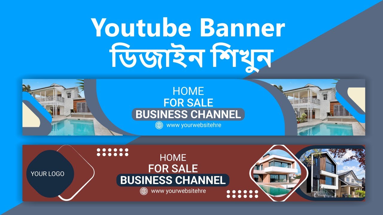 YouTube Banner Design in illustrator - YouTube