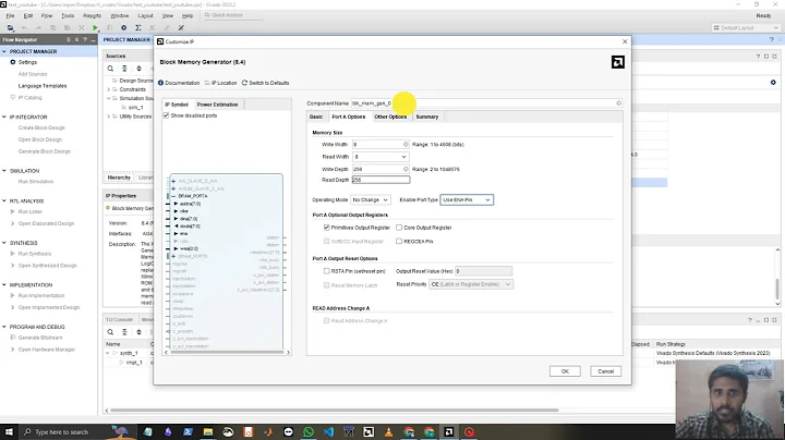 How to use AMD Vivado's IP Catalog to create a Block RAM