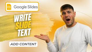 How To Write In Google Slides (Text Guide 2026)