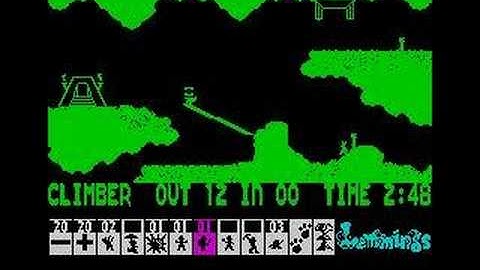 Lemmings - last level (ZX Spectrum version)