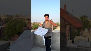thele ki patang bana di 🥰🪁#kite #kiteflying #patang #patangbazi