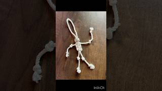 DIY Macrame Skeleton With Wooden Beads | Easy Halloween Craft