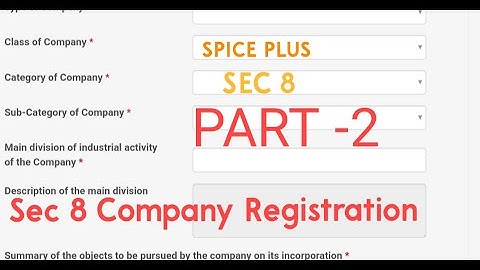 SEC 8 COMPANY REGISTRATION PART-2 LIVE DEMO