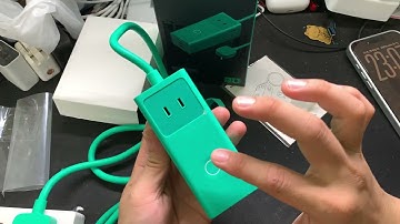 Ổ cắm điện siêu đẹp Baseus bản nội địa Trung Quốc nhỏ gọn, có cổng cắm sạc A và Type-C tiện lợi