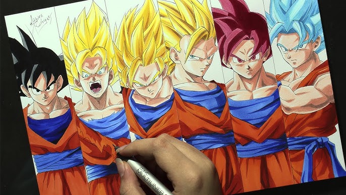 Mayara Rodrigues Drawings - Goku Super Saiyajin 3 - DRAGON BALL Z