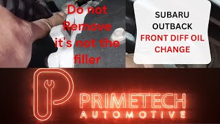 Don’t Drive Your Subaru Until You Change This Fluid! Subaru front diff oil change