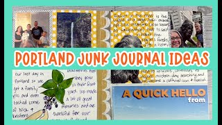 Junk Journal With Me | Portland Travel Memories, Multnomah Falls &amp; Scrapbooking for Mental Health