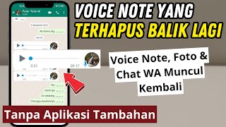 Cara Memulihkan Voice Note yang Terhapus Permanen