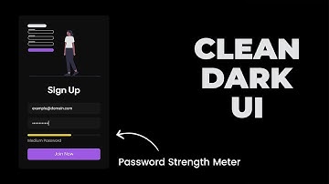 How To Make Sign Up Page | With Password Strength Meter | HTML CSS & JavaScript