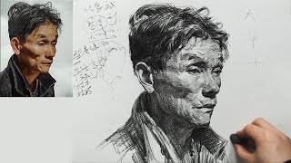 Professional portrait drawing with Charcoal by Fine Art Academy 7,951 views 4 months ago 41 minutes