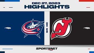 NHL Highlights | Blue Jackets vs. Devils - December 27, 2023