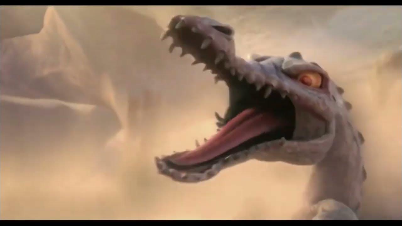 Ice Age 3 Momma Dino Vs Rudy Ice age dawn of the dinosaurs Rudy vs momma rex but with isle sound