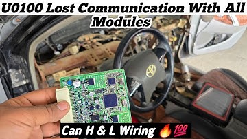 U0100 / U0129 Lost Communication With All Modules || Can L & H Wiring Solution