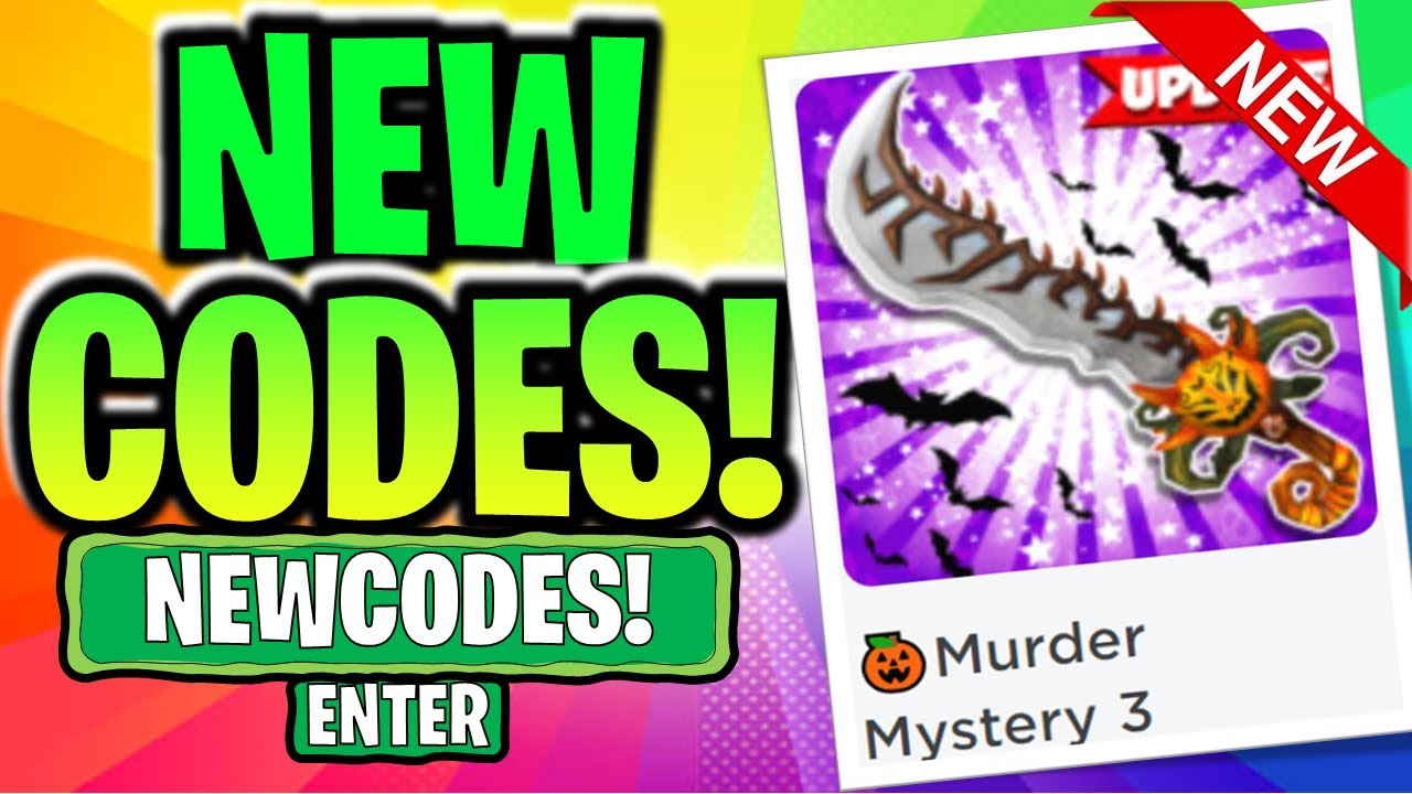 2kidsinapod - *NEW* ALL MM3 FREE CODES Murder Mystery 3