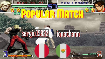 FT10 @kf2k2pls: sergio15832 (PE) vs ionathann (MX) [King of Fighters 2002 Plus kf2k2 Fightcade]