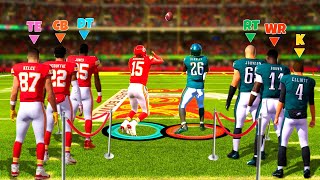 99 Yard Super Bowl Kick Return Chaos, BUT We SWAP Positions Every Round!