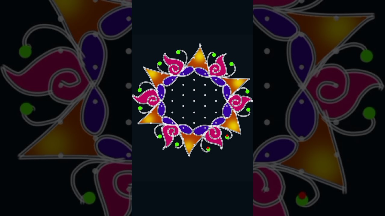 Masi Madham Special Vilakkukolam🌺 Friday Rangoli 🌷Traditional Rangoli #dialyrangoli #trending #viral