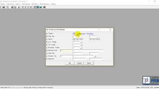 How To View Receipt Voucher Register In Prime Financial Accounting Software.