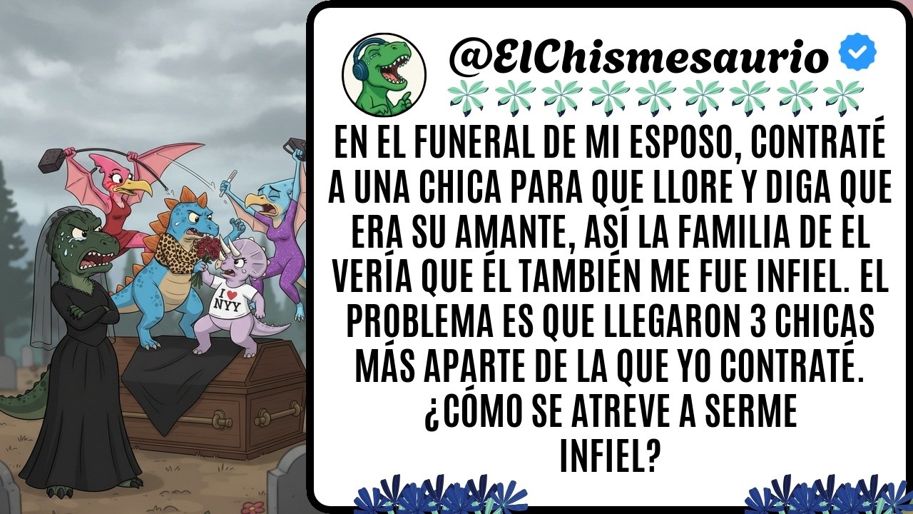 En el funeral de mi esposo, contraté a una chica para que llore y diga que era su amante