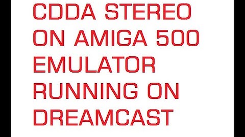 Disposable Hero Dreamcast  CD stereo music running with uae4all auto boot 4.0 DEMO Almost a CD32???