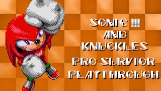 Мульт Sonic 3 Knuckles Pro Surivor Playthrough Knuckles