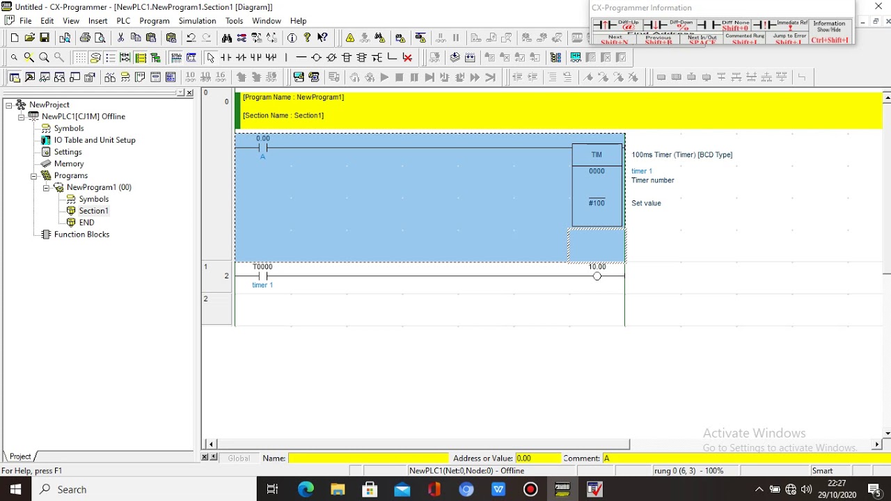 Rangkaian Timer CX programmer - YouTube