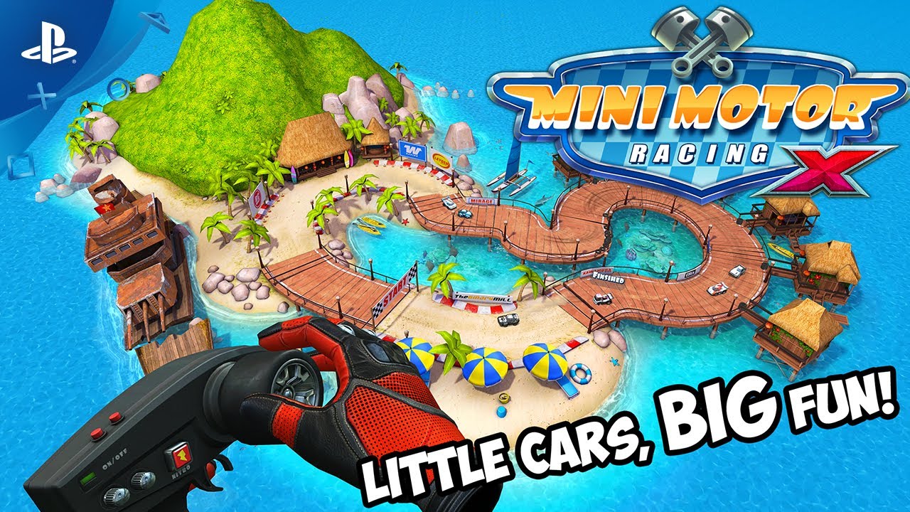 mini motor racing trailer