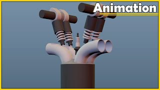Engine Piston Animation in Autodesk Maya 2017