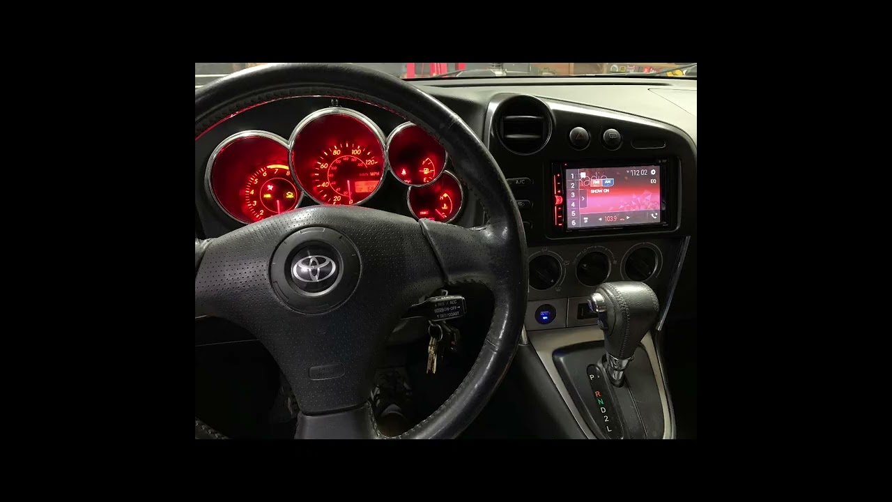 2003-2008 Toyota Matrix Audio Upgrade Build - Back up Camera, Head unit