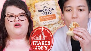 Kristin And Jen Try Every Trader Joe's Bread | Kitchen & Jorn